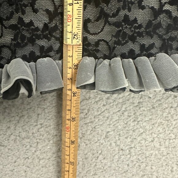 Vintage 60s Nightgown Lingerie Layered Ruffled Made in USA - Picture 14 of 16